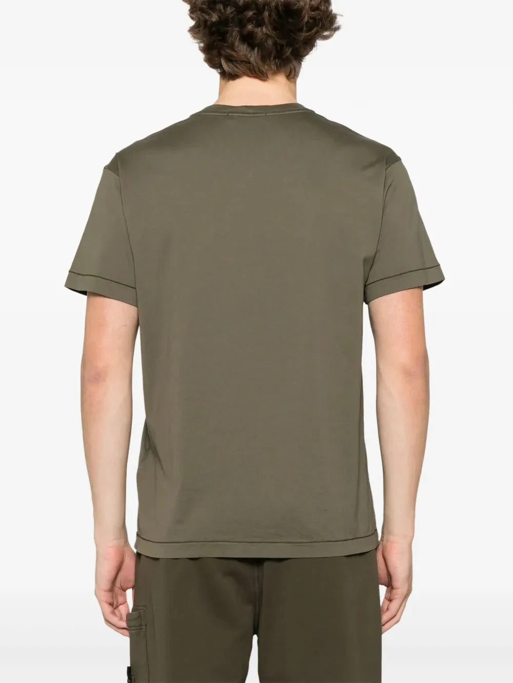 Compass-patch cotton T-shirt