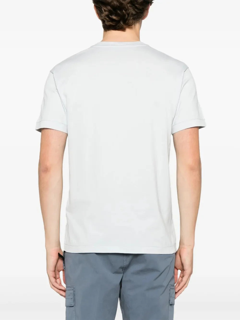 Compass-patch cotton T-shirt