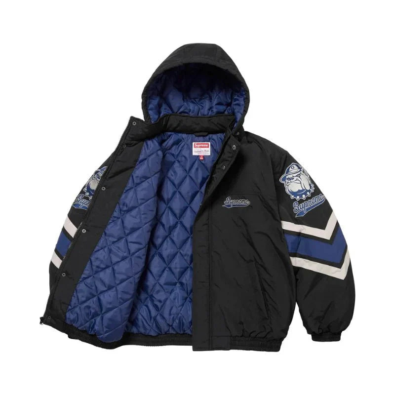 JACKET SUPREME®/MITCHELL & NESS NCAA HOODED STADIUM BLACK