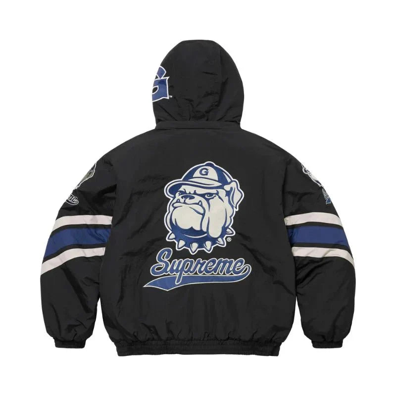 JACKET SUPREME®/MITCHELL & NESS NCAA HOODED STADIUM BLACK