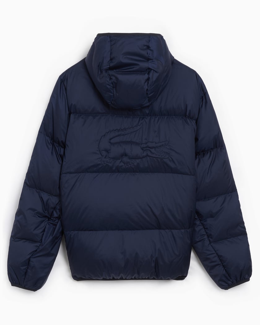 Short Water-Repellent Hooded Puffed Jacket