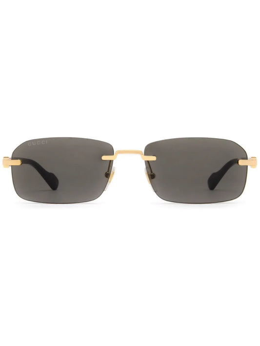 lunettes de soleil à monture rectangulaire