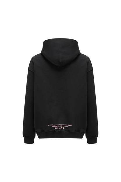 Broken Heart Black Hoodie