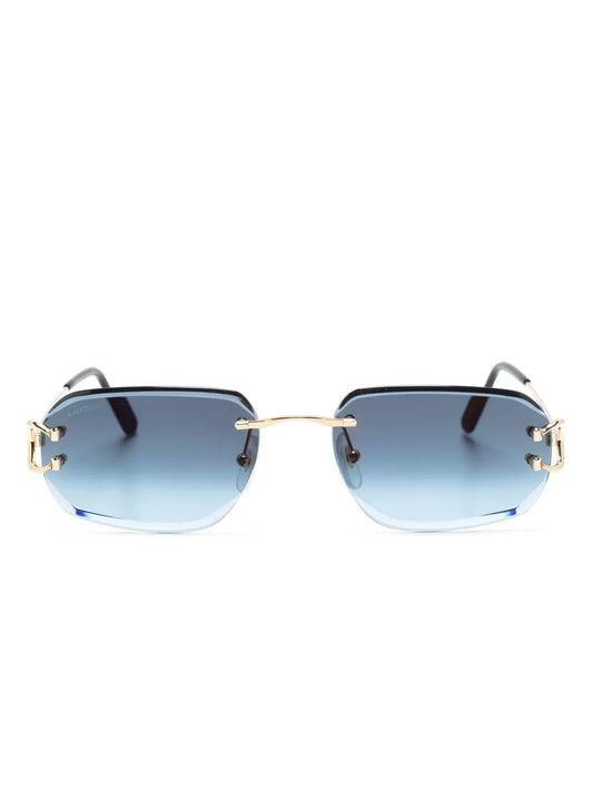 Cartier Eyewear lunettes de soleil 0468S à monture rectangulaire