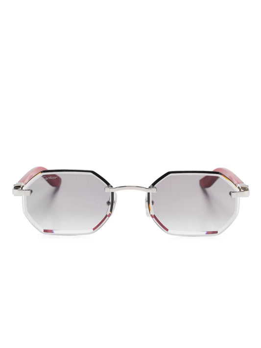 Cartier Eyewear lunettes de soleil à monture géométrique