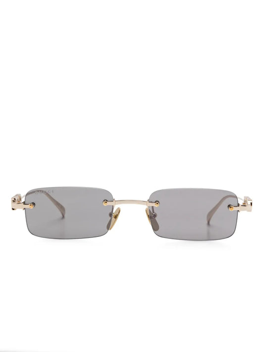 lunettes de soleil à monture rectangulaire