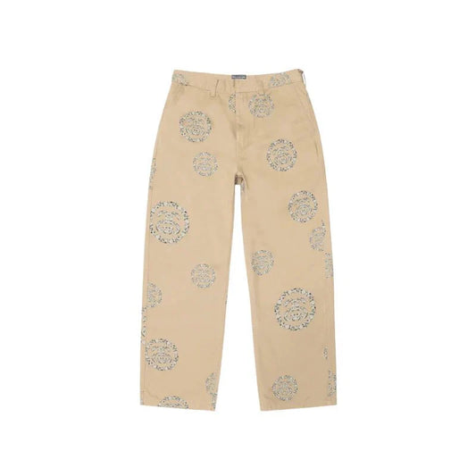 DENIM TEARS X STUSSY PANTS SS WREATH CHINO KHAK
