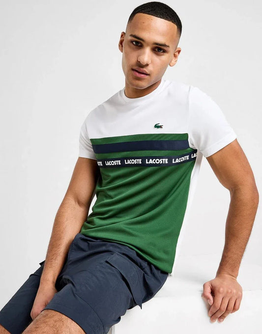 Lacoste T-shirt Colour Block Tape Homme