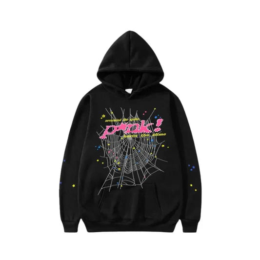 SPIDER HOODIE 555 BROWN RED